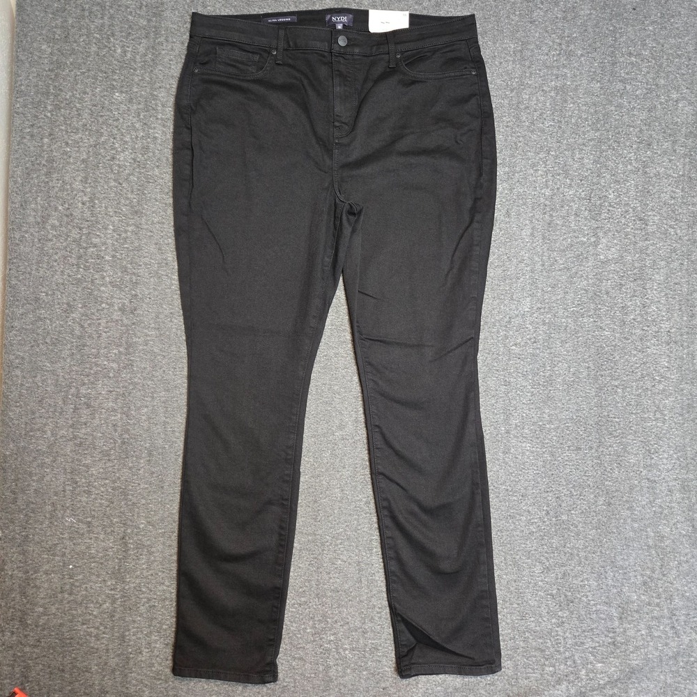 NYDJ Alina Leggings Black Jeans Size‎ 16 x 30 Lift Tuck Stretch Slimming NWT
